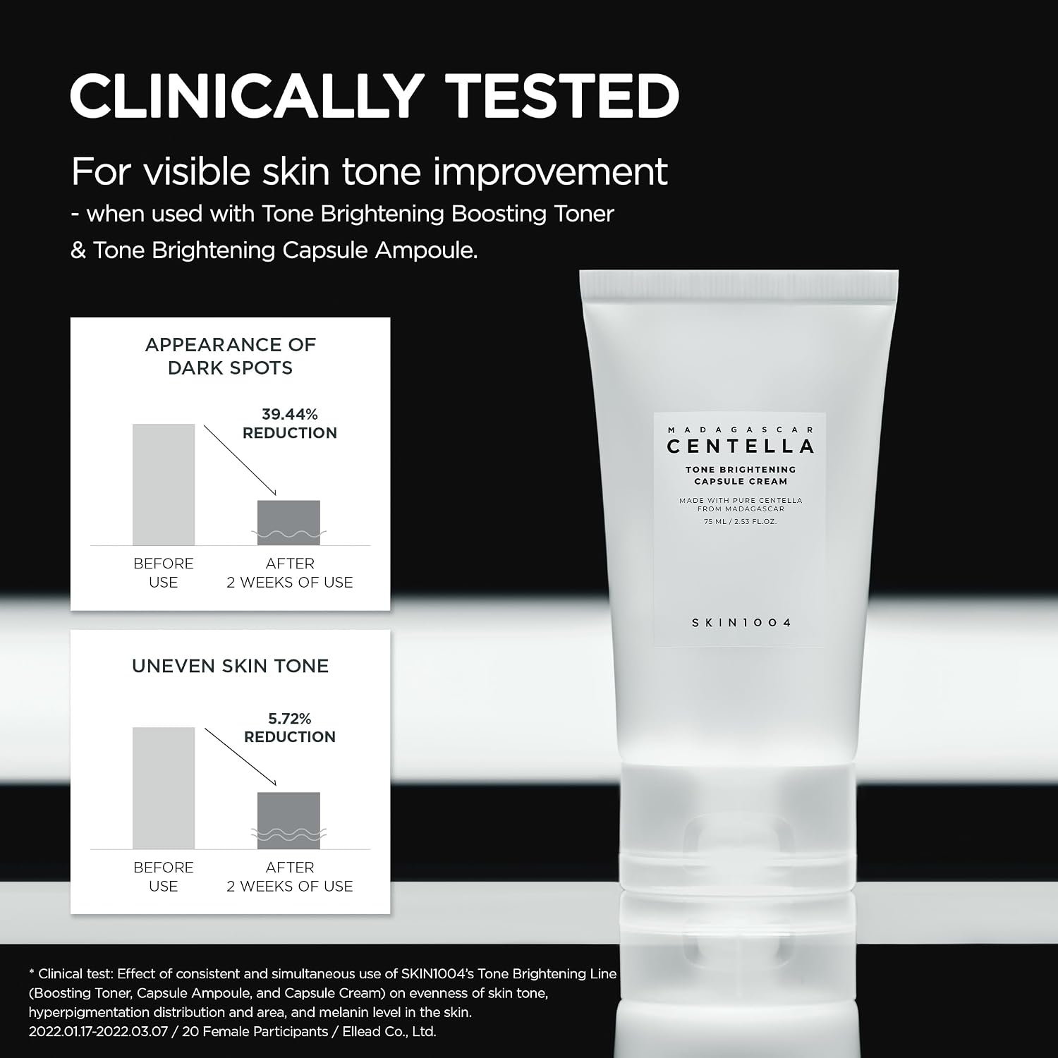 SKIN1004 Madagascar Centella Tone Brightening Capsule Cream 75ml